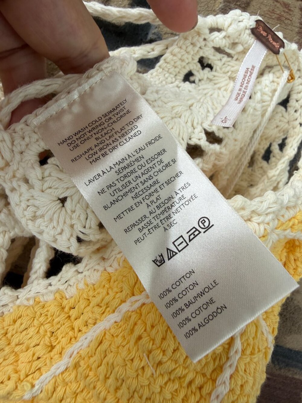 Free People Sweet On You Crochet Bra in Lemon L NWT - Picture 8 of 11